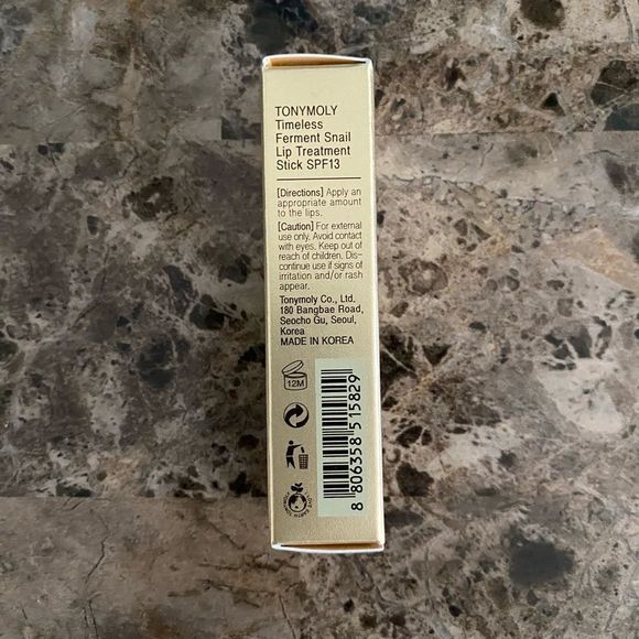 Tonymoly Timeless Ferment Snail Lip Treatment Stick SPF13, 3.5g Beauty New - Picture 2 of 3